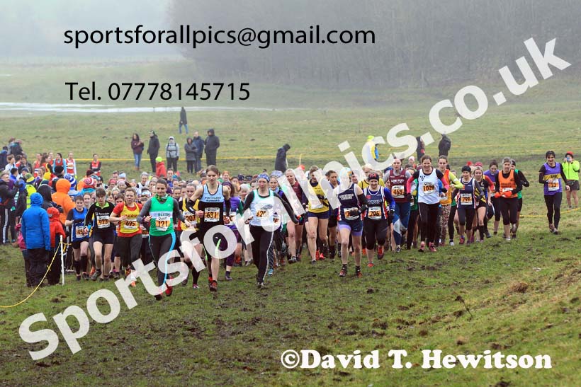 Senior womens 2022 North Eastern Harrier League, Thornley Farm, Peterlee, County Durham. Photo: David T. Hewitson/Sports for All Pics
